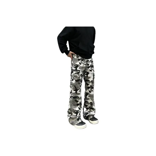 JZWSTUDIO Gray Unisex Casual Pants JZWSTUDIO Серый Унисекс Повседневные Брюки