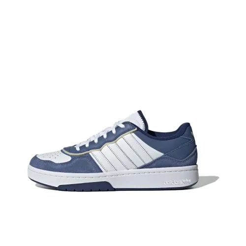 Adidas Originals Courtic Slip Resistant Abrasion Resistant Низкие Скейтборд Кроссовки Унисекс Белый Синий