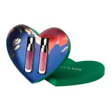 Двухкомпонентный комплект: #04 Кристальный Песочный Нежно-розовый Сыворотка Глянцевая помада 7 мл + #03 Сумерки Прилив Фиолетовый Эссенция Глянцевая помада 7 мл