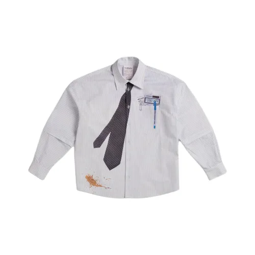 SSSTUFFF Белый Унисекс Рубашки