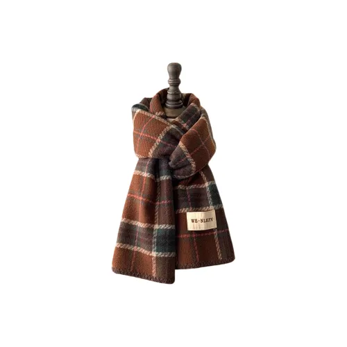 WINNIE LEE Шарфы из хлопковой трикотажной ткани Унисекс