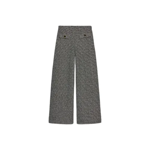 ZARA Белый Черный Женские Повседневные Штаны