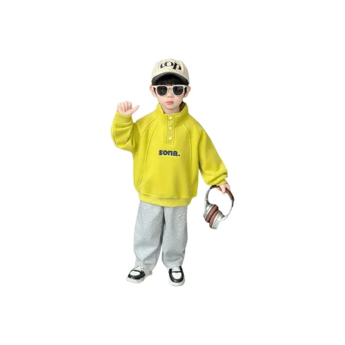 MUMUWU HOUSE Желтый Kids Свитшоты