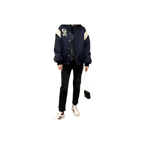 ONENINE34PM Темно-синий утепленный женские куртки