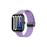 Эксклюзивный - Фиолетовый [Магнитная складная застежка, силиконовый ремешок], черная застежка