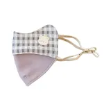 [Кофе] 100% хлопок, медведь, пэчворк, клетка