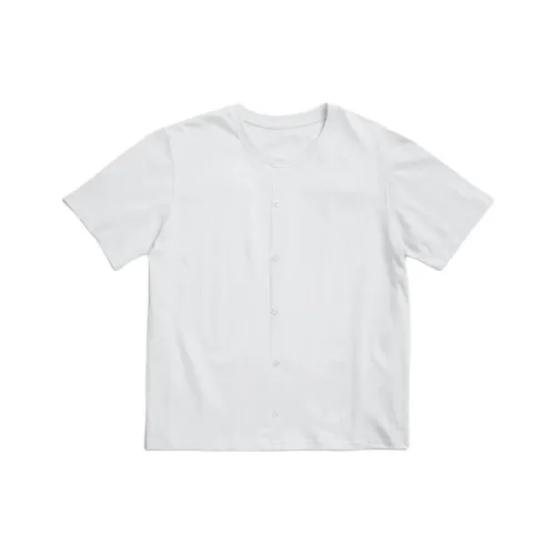 SSSTUFFF Пуговицы Рубашка Tee T Рубашка Унисекс