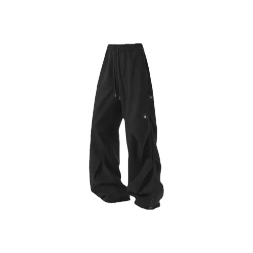 SIRYIN SPACE Черные Унисекс Повседневные Штаны