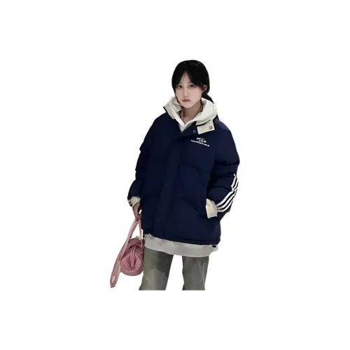 GUOZHEN Темно-синий синий женский пуховик