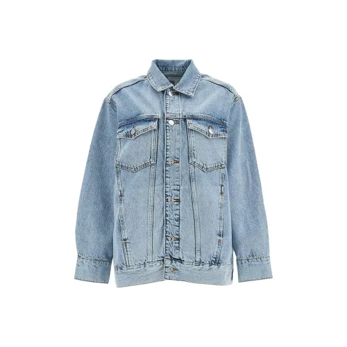 Рамка Синий Женские Джинсовые Куртки