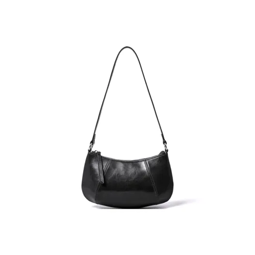 BOSTANTEN Сумка через плечо из коровьей кожи Женская Кофейного Молочно-чайного Черного цвета