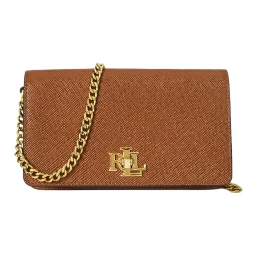 Ralph Lauren Кожа Сумка Сумка через плечо Маленькая Женская Коричневая