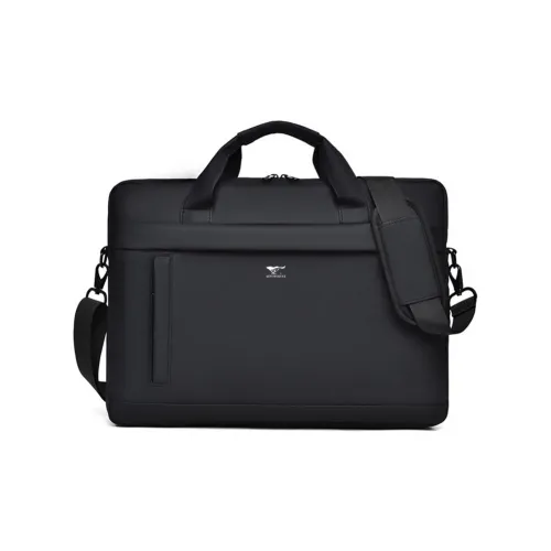 SEPTWOLVES Сумка для ноутбука из синтетической кожи стандартная мужская черная