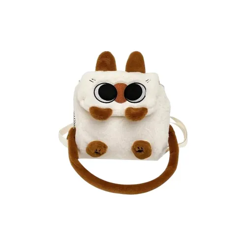 XIANGSU Плюшевый рюкзак Unisex Light Коричневый Экрю