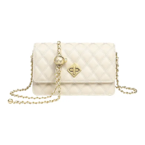 MILLIE'S Корова Кожа с Синтетической Кожей Сумка через плечо Стандартная Женская Экрю Черный