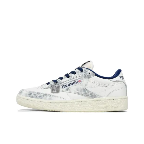 REEBOK CLUB C 85 VINTAGE Устойчивые к истиранию низкие скейтборд-кроссовки Унисекс Белый Синий