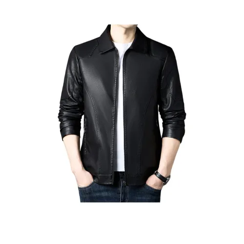 Candito Кожа Куртка Пальто Мужской