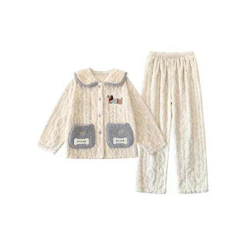 O'MESIK Абрикос Женские Пижамные Комплекты