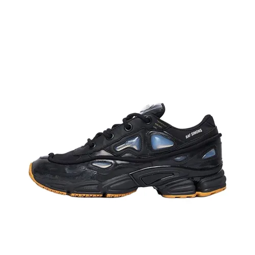 RAF SIMONS x Adidas Originals Ozweego Bunny Основной черный Нескользящий Легкий Низкий Топ Тяжелая подошва Кроссовки Мужские Черные