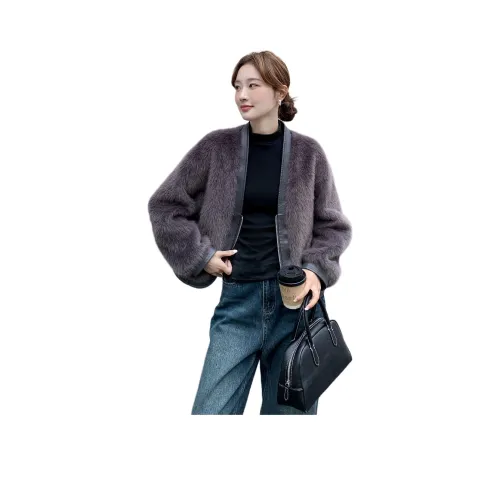 MEXICAN Серый Женские Меховые изделия