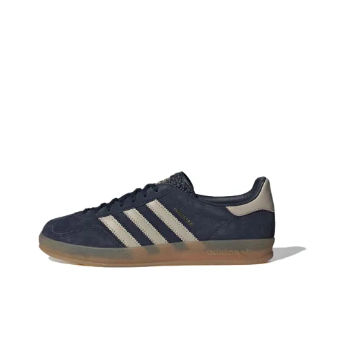 Adidas Originals GAZELLE INDOOR Устойчивые к истиранию Низкие Кроссовки для скейтбординга Мужские Синие Коричневые