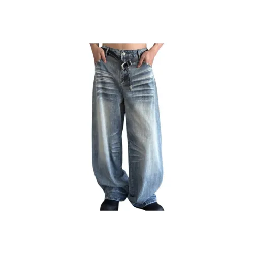 ONENINE34PM Небесно-синий Мужские Джинсы