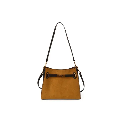 PINK·LAND ПУ (полиуретан) Сумка через плечо Стандартная Женская Коричневый Кофейный Леопардовый принт Кофейный