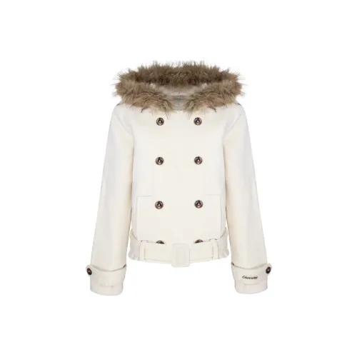 TSKIU Экрю Женское Пальто