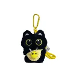 Большеглазый черный кот - Желтый шнур - Сумка