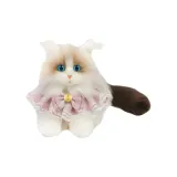 Кошка породы Ragdoll [Розовый шарф]
