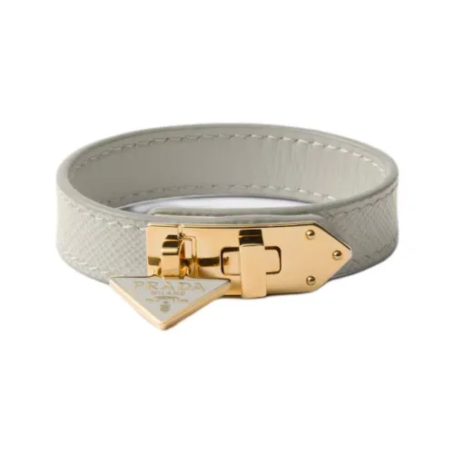 PRADA Кожа Браслеты Унисекс Мел Белый