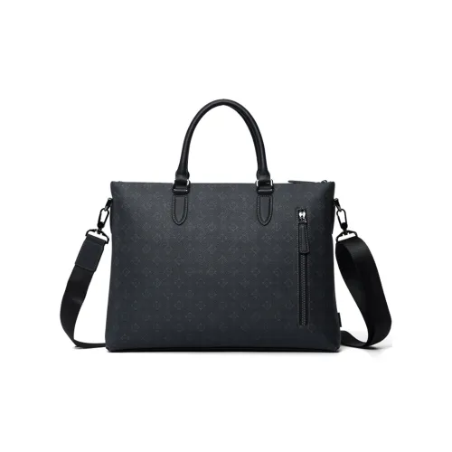 SEPTWOLVES Искусственная кожа Ноутбук Сумка Стандартная Мужская Черная