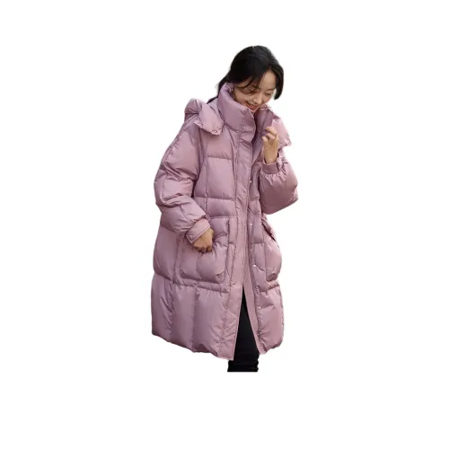 Mo Han Yi Mei Пуховик Женский Серый Розовый