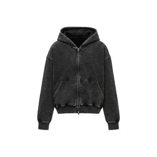 GRAYISMOON Мытый серый Женские Свитшоты