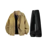 Хаки утепленные + черные с флисовой подкладкой штаны