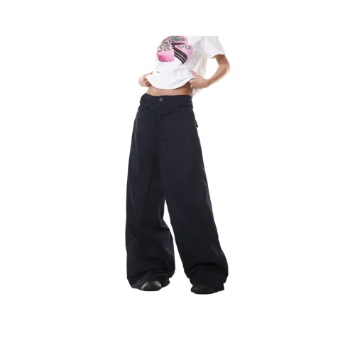 JZWSTUDIO Темно-синие унисекс повседневные штаны