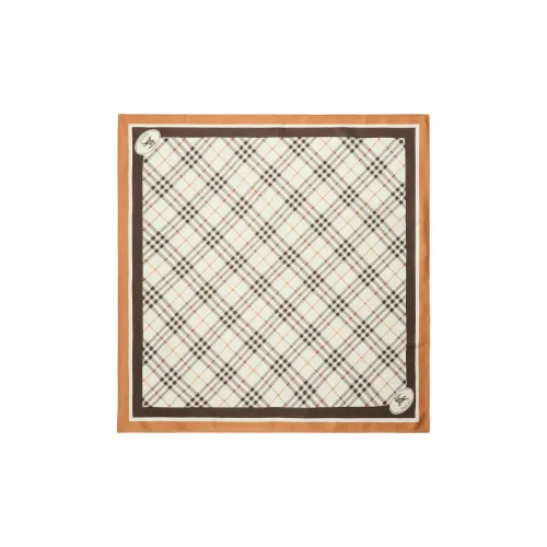 Burberry Тутовый шелк Шарфы Женские Белый Гравий