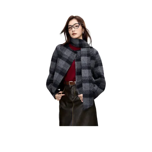 SMEN Темно-серый женский пальто