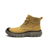 Желтая обувь без подкладки