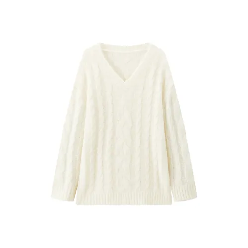 PEACEBIRD Ванильный Белый Женский Трикотаж