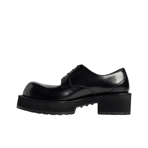 Balenciaga Venum Pour Casual Leather Shoes Men's Black Баленсиага Venom Для Повседневных Кожаных Туфель Мужские Черные