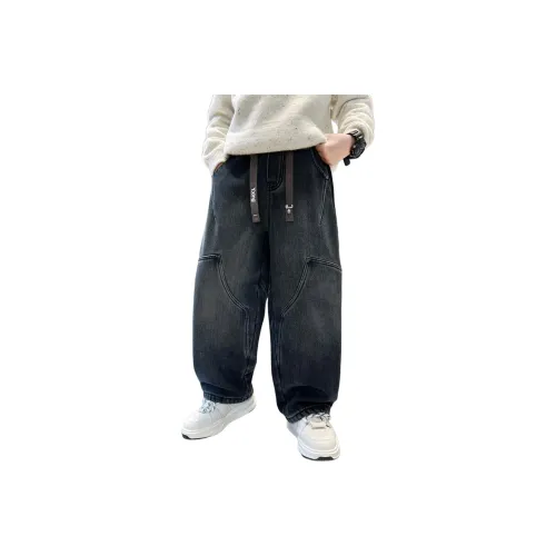 Yalu Синий Серый С флисовой подкладкой CCH81607 Школьные Джинсы