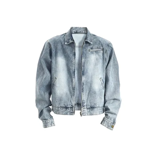 YCCLCC Светло-синий Унисекс Джинсовые куртки