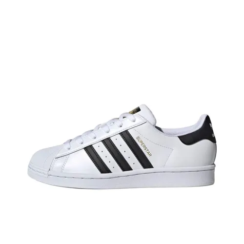 Adidas Originals SUPERSTAR LOW Топ Скейтборд Кроссовки Женские Черный Белый WFOUNDATION