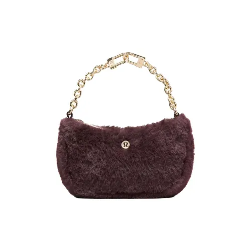 Lululemon Переработанный полиэстер Сумка Женская Сливовый фиолетовый и Золотой металл