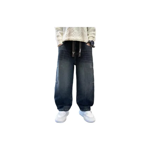 YALU Синий Серый С флисовой подкладкой CCH91601 KIDS Джинсы