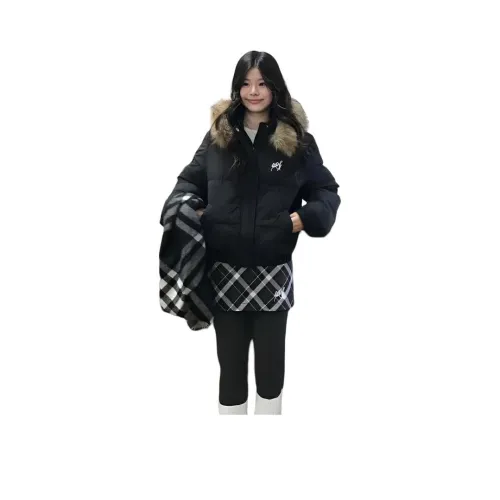 GUOZHEN Черный Женский пуховик