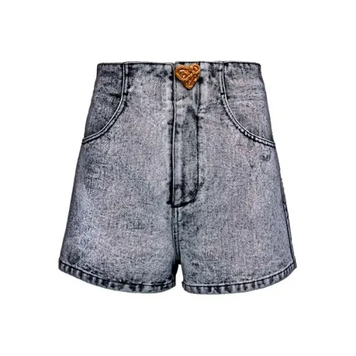 Laurence Chico Denim HIGH RISE Shorts Unisex Black