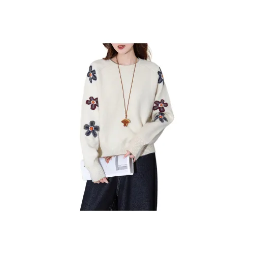 Tonlion Бежевый Абрикос Женская Трикотажная