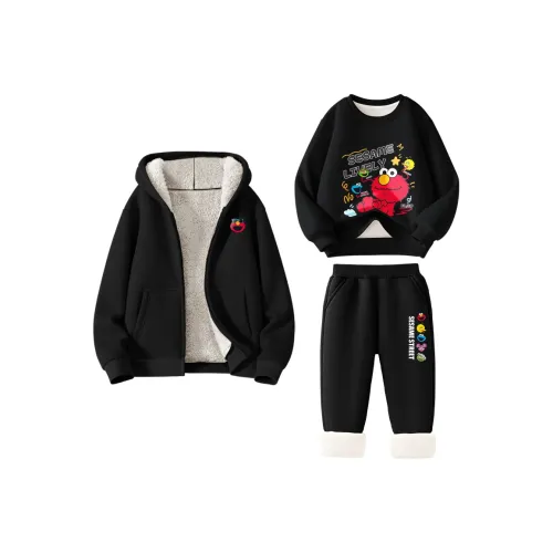 Улица Сезам Повседневная Спортивная Одежда Трехкомпонентный Комплект Подростки